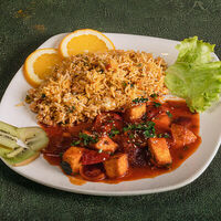 Чили-панир с рисом в Кашмир