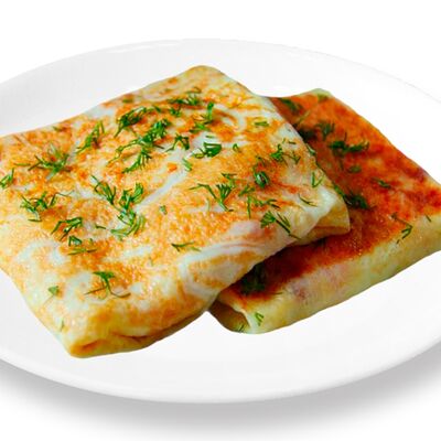 Блинчик с Ананасом и джемом Киви в Сытый кролик по цене 190 ₽