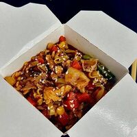 Лапша Wok с беконом и курицей в As Pizza