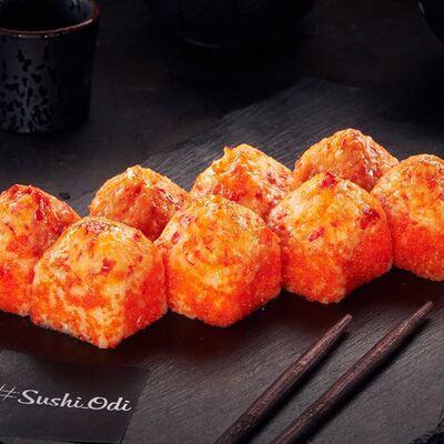 Ролл запеченный Горячий Краб в #SushiOdi по цене 449 ₽