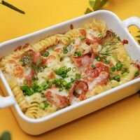 Макарошки сливочные с беконом в Сырник