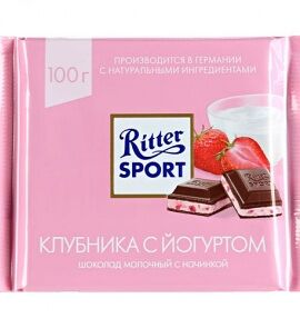 Ritter sport клубника с йогуртом в Олимпик по цене 280 ₽