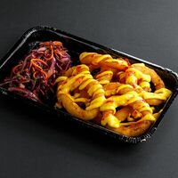 Луковые кольца с манго и чили-соусом в Стрит Шеф
