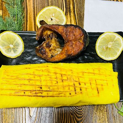 Шаурма с форелью в сырном лаваше в Шаурма86 по цене 610 ₽