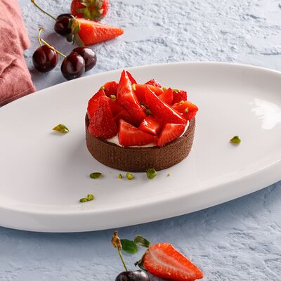 Корзинка с клубникой в ЛарисуВаннуХочу по цене 590