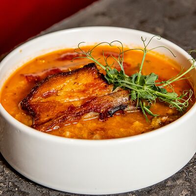 Бельгийский суп Айнтопф в The Legend 84 по цене 760 ₽