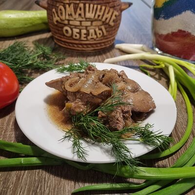 Печень куриная с жареным луком в Ланч-кафе Baza Plaza по цене 120 ₽