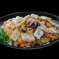 Японский плов с морепродуктами в Японка