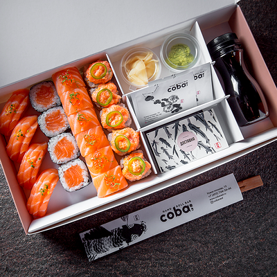 Сет Лосось в Coba Hand Roll Bar по цене 3800 ₽