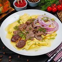 Бешбармак с говядиной в Эне-Сай