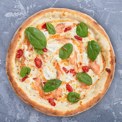 Лосось с рикоттой и шпинатом в Пицца у слона по цене 1500 ₽