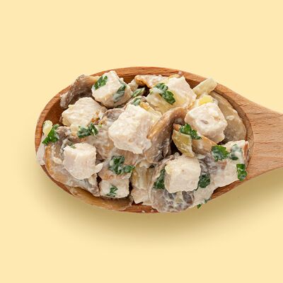 Цыпленок с жареными грибами в Крошка Картошка по цене 139 ₽