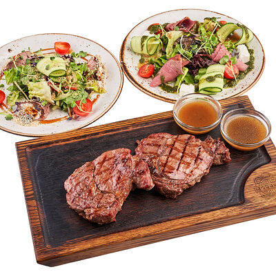 Сет Мясной удар на 2 в ИТЛЕ Стейк-кафе Halal по цене 2580