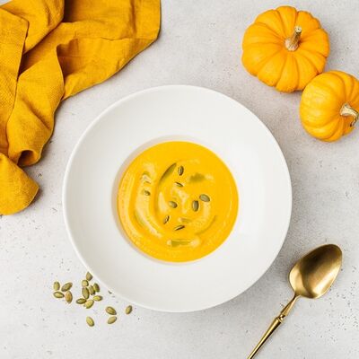Тыквенный крем-суп с тыквенными семечками в АндерСон по цене 570 ₽