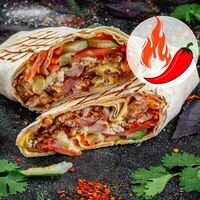 Острая шаурма с курицей в Шурум Бурум