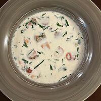 Итальянский суп из лосося в Опера траттория