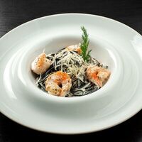 Паста с креветками в Бк первый