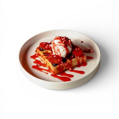 Вафли с ягодами в TOAST CAFE по цене 450 ₽