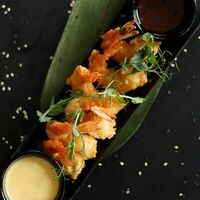 Креветки темпура в Sabai bar