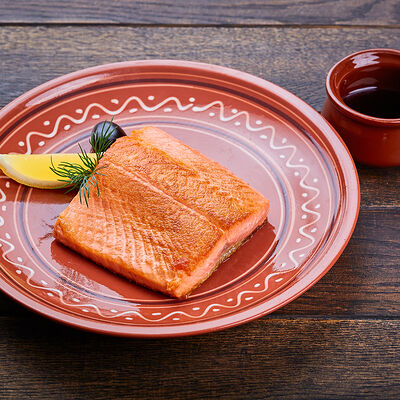 Стейк из красной рыбы жареный в Корчма по цене 1190 ₽