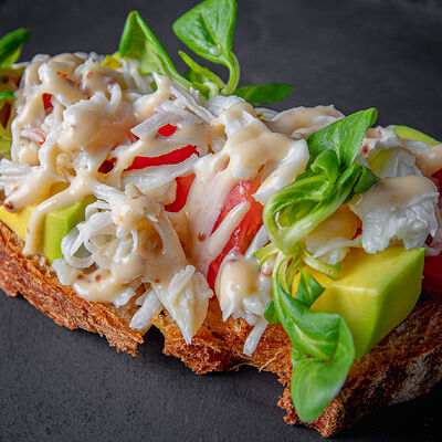 Брускетта с крабом в Goodman по цене 890 ₽