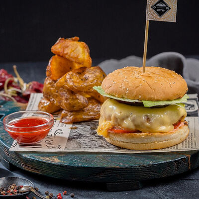 Обед с бургером Сахара от бренд-шефа в Сахара по цене 1200 ₽