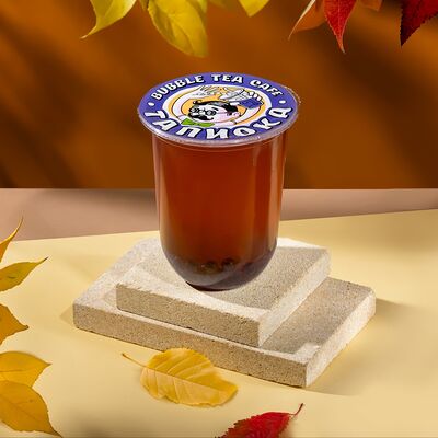 Бабл ти Пряный грейпфрут и шарики черника в Тапиока bubble tea cafe по цене 409 ₽