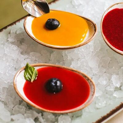 Трио панна котт на кокосовом молоке в Беллуччи по цене 500