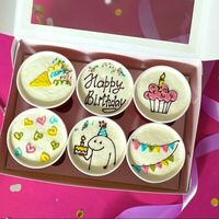 Набор 6 бенто-тортов в стакане Happy Birthday в Panicake