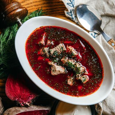 Борщ со сметаной в Праймбиф бар по цене 420 ₽