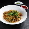 Домашняя яичная лапша с уткой, курицей и грибами шиитаке в Fiolet по цене 690
