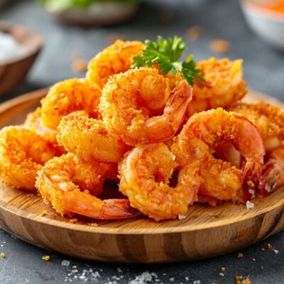 Креветки в панировке в Park cafe по цене 390 ₽