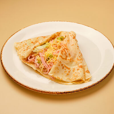 Блин с ветчиной и сыром новый в Атлас еды по цене 350 ₽