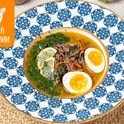 Щи с щавелем и маринованным яйцом в Курагадиван по цене 420