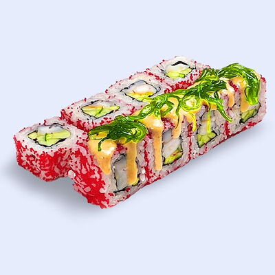 Ролл Калифорния с креветкой Холодная в Khaki Sushi по цене 437 ₽