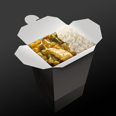 Жёлтый карри с цыплёнком и рисом басмати в Большой ФО по цене 349 ₽