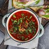 Борщ с мясом, брускеттой, беконом и сметаной в Dimcoffee по цене 550
