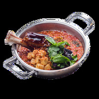 Паэлья из булгура с томленой голяшкой ягненка в ИТЛЕ Стейк-кафе Halal