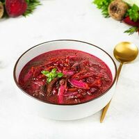 Борщ домашний постный Оригинальный в У Палыча. С пылу, с жару!