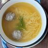 Куриный бульон с фрикадельками и яичной лапшой в Caderle кафе (Чай с молоком) по цене 555