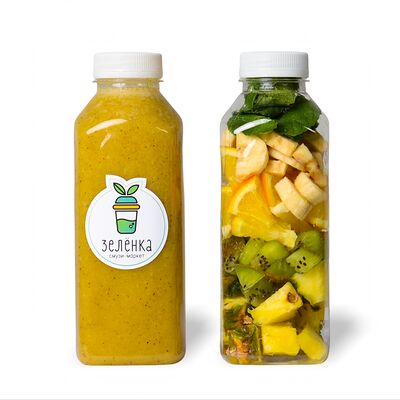 Ананас-киви смузив Смузи-маркет Зелёнка по цене 665 ₽
