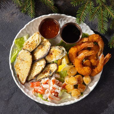 Сет жареных морепродуктов в Пилигрим по цене 3000 ₽