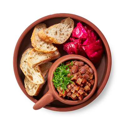 Лобио с беконом и капустой по-гурийски в Старик хинкалыч по цене 435 ₽