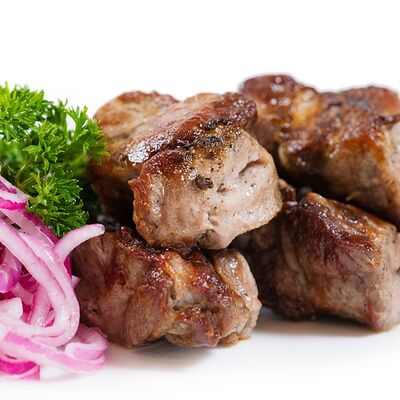 Шашлык из cвинoй шеи на гриле в Багс Банни от кафеМафия по цене 660