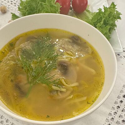 Грибной суп с лапшойв Самарканд по цене 590 ₽