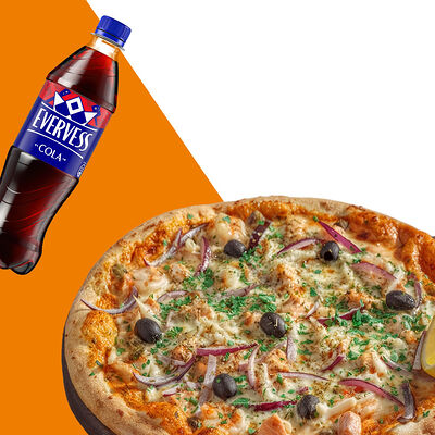 Пицца Ди Марe 32 см и Evervess-кола в Перчини по цене 1420 ₽