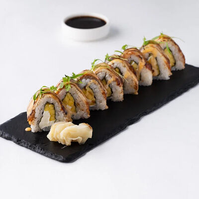 Ролл с угрём и манго в Союз-центр по цене 672 ₽