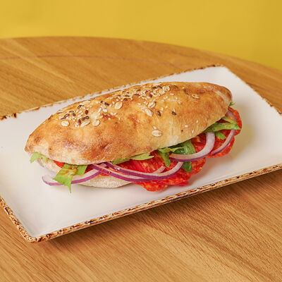 Пита-Сэндвич с Чоризо в Атлас еды по цене 300 ₽