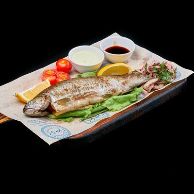 Сибас на углях в Go Суши & Гирос по цене 1400 ₽