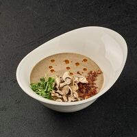 Крем-суп из грибов с чипсами из бекона в Игристые